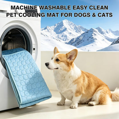 Dog Cooling Mat, Thick & Durable Cooling Mat for Dogs(Q-Max>0.4) | Arc-Chill Tech Washable & Non-Slip Cold Dog Bed Pad-For Pets Kennel, Crate, Sofa, Bed, Floor,Car Seats, Indoor & Outdoor Use